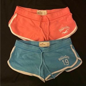 Bundle of 2 pairs of Hollister lounge shorts.
